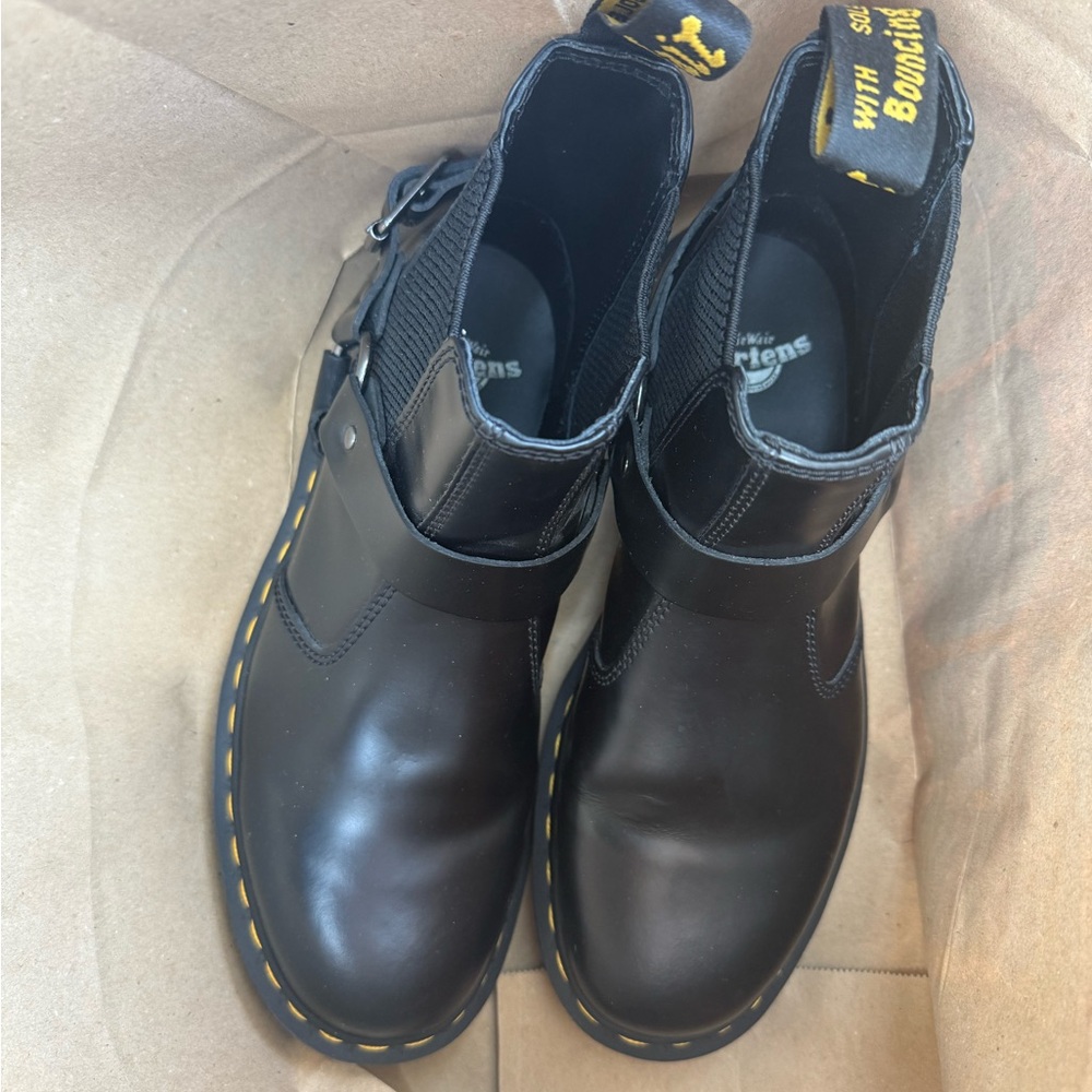 Dr. Martens Black Leather Women's Boots